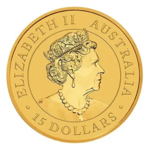 1/10 oz zlatá minca Australian Kangaroo – staršie ročníky – druhá strana