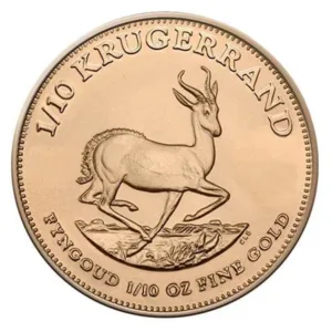 1/10 oz zlatá minca Krugerrand – staršie ročníky
