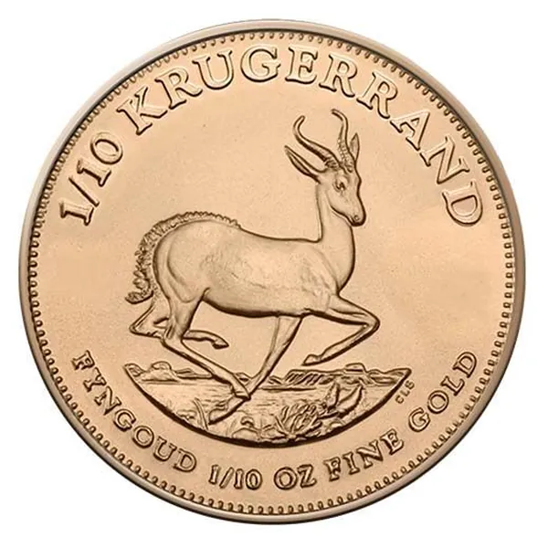 1/10 oz zlatá minca Krugerrand – staršie ročníky