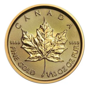 1/10 oz zlatá minca Maple Leaf – staršie ročníky