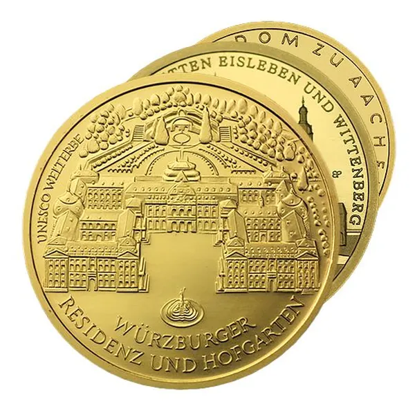 1/2 oz zlatá minca 100 € Nemecko (Goldeuro) – rôzne ročníky