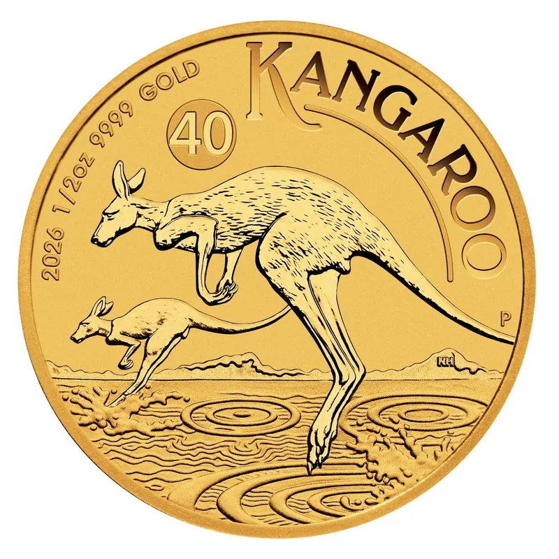 1/2 oz zlatá minca Australian Kangaroo 2026