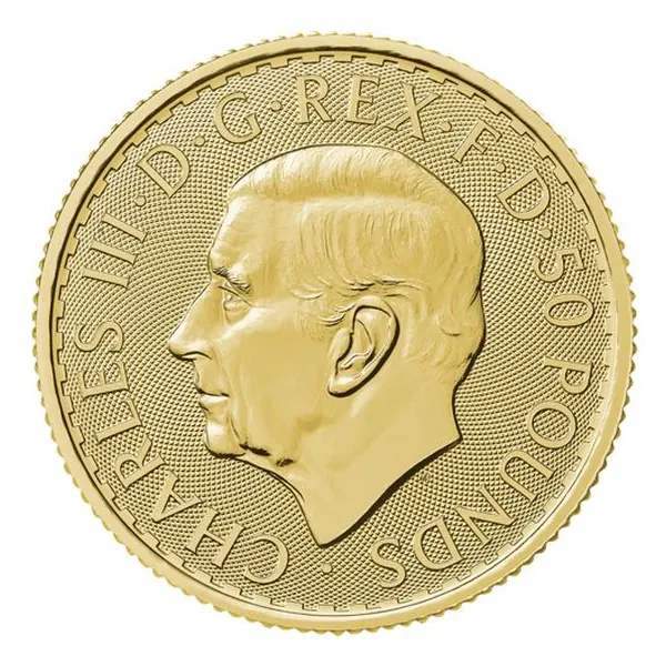 1/2 oz zlatá minca Britannia 2026 – druhá strana