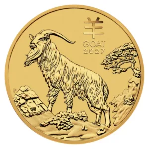 1/20 oz zlatá minca Rok kozy 2027 – Lunar Series III – pohľad 3