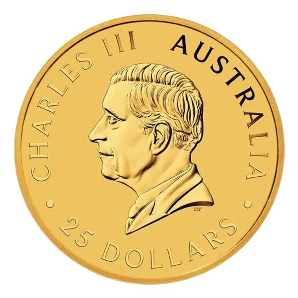 1/4 oz zlatá minca Australian Kangaroo 2026 – druhá strana