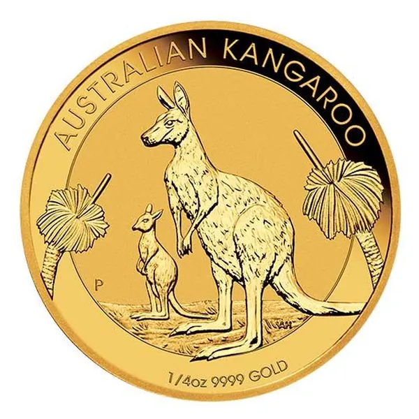 1/4 oz zlatá minca Australian Kangaroo – rôzne ročníky
