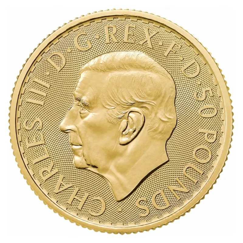 1/4 oz zlatá minca Britannia 2026 – druhá strana