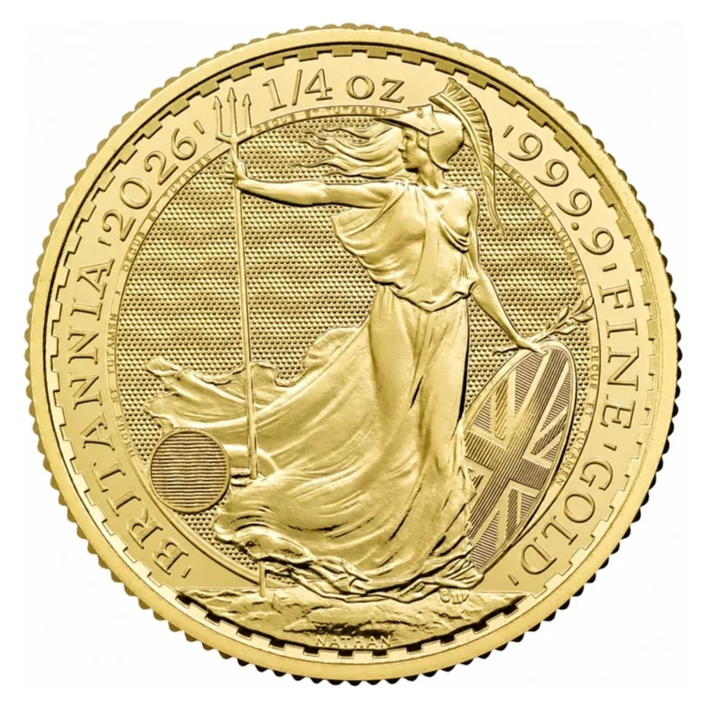 1/4 oz zlatá minca Britannia 2026