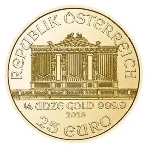 1/4 oz zlatá minca Wiener Philharmoniker 2026
