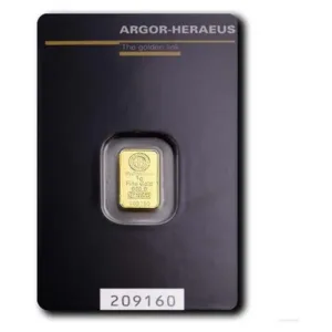 1 g zlatý zliatok Argor-Heraeus