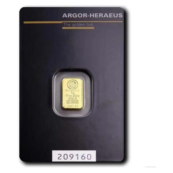 1 g zlatý zliatok Argor-Heraeus
