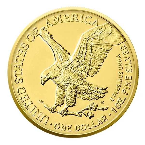 1 oz strieborná minca American Silver Eagle 2022 – Jar, Art Color Collection – druhá strana