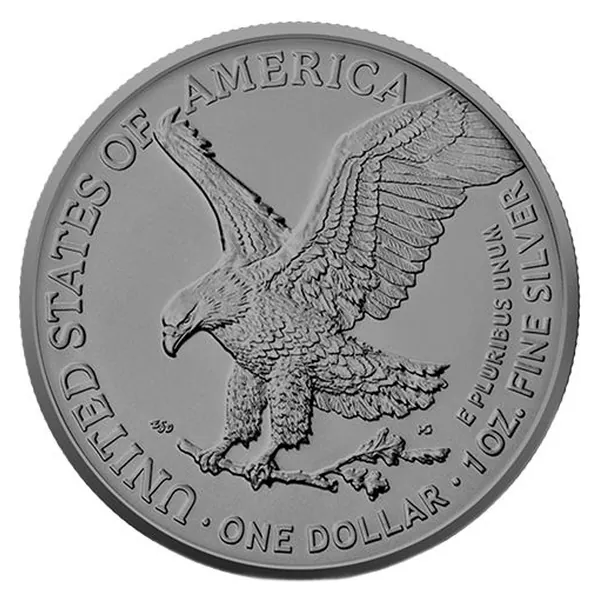 1 oz strieborná minca American Silver Eagle 2022 – Jeseň, Art Color Collection – druhá strana