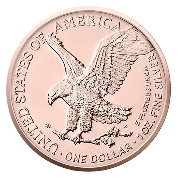 1 oz strieborná minca American Silver Eagle 2022 – Leto, Art Color Collection – druhá strana