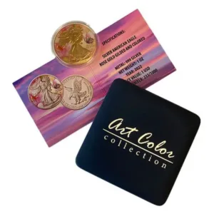 1 oz strieborná minca American Silver Eagle 2022 – Leto, Art Color Collection – pohľad 3