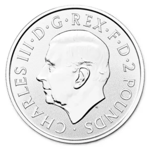 1 oz strieborná minca Britannia 2026 – druhá strana