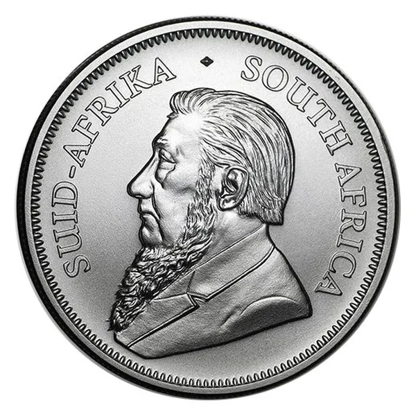 1 oz strieborná minca Krugerrand – rôzne ročníky – druhá strana