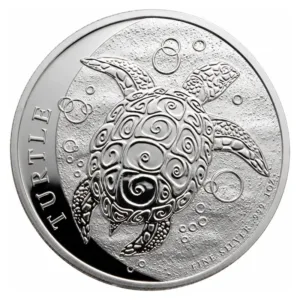 1 oz strieborná minca Niue Korytnačka – rôzne ročníky