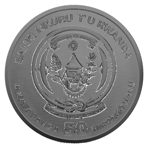 1 oz strieborná minca Rok hada 2025 – ruténium a pozlátenie, Art Color Collection – druhá strana