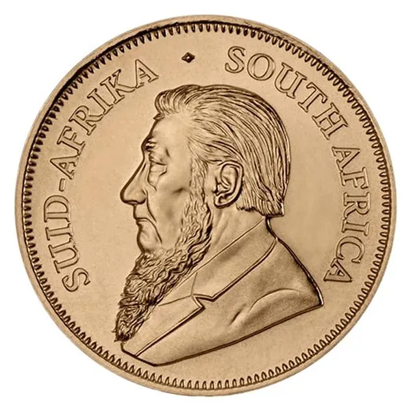 1 oz zlatá minca Krugerrand – staršie ročníky – druhá strana