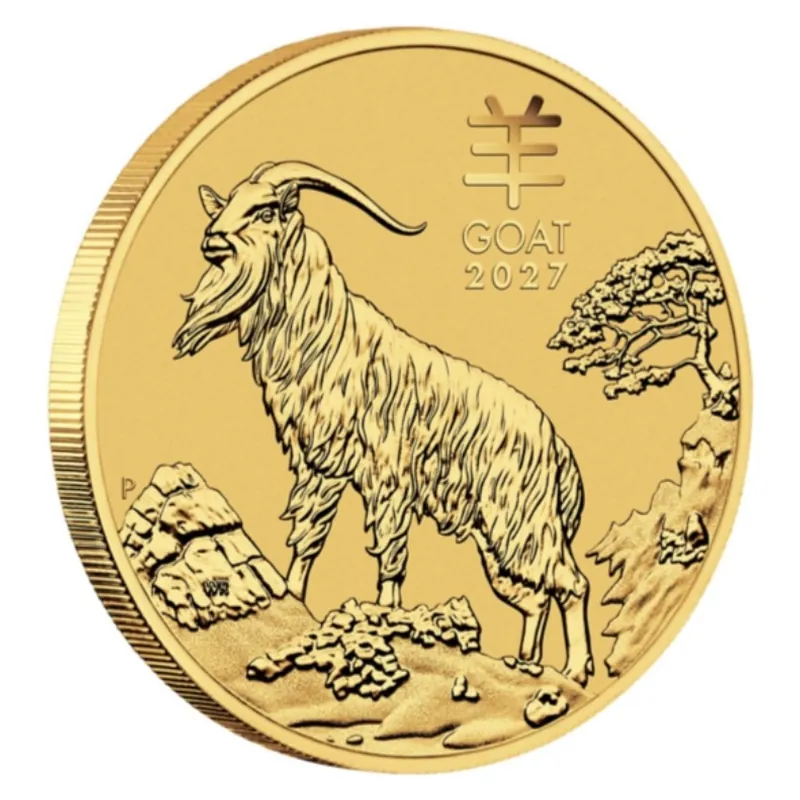 1 oz zlatá minca Rok kozy 2027 – Lunar Series III