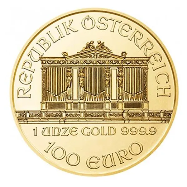 1 oz zlatá minca Wiener Philharmoniker – rôzne ročníky