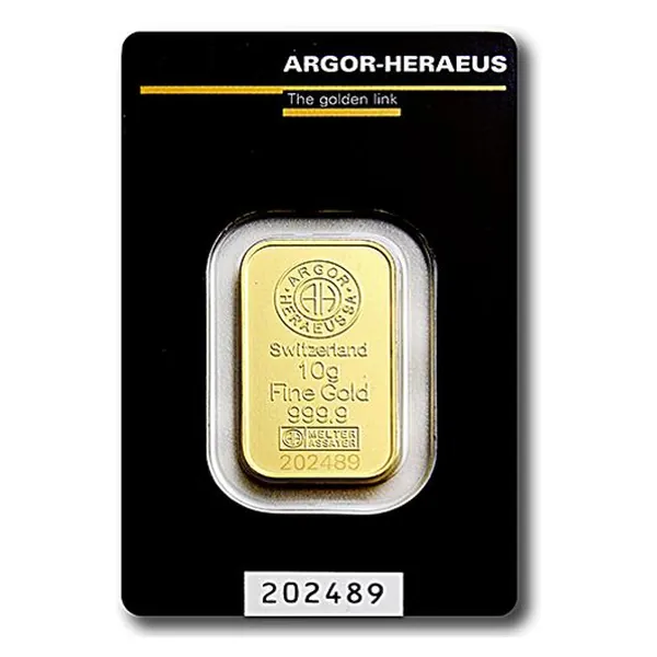 10 g zlatý zliatok Argor-Heraeus