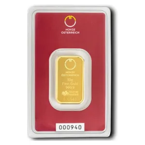 10 g zlatý zliatok Münze Österreich