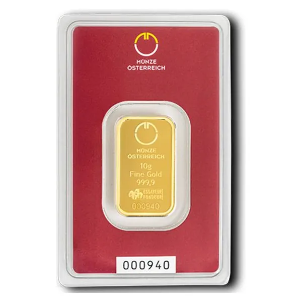 10 g zlatý zliatok Münze Österreich