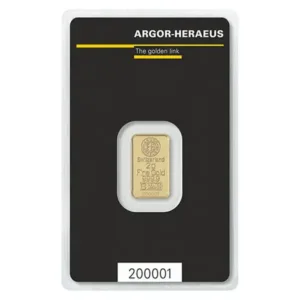 2 g zlatý zliatok Argor-Heraeus