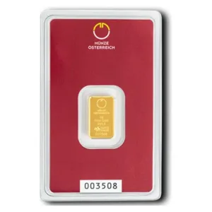 2 g zlatý zliatok Münze Österreich