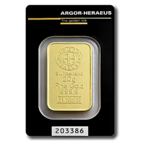 20 g zlatý zliatok Argor-Heraeus