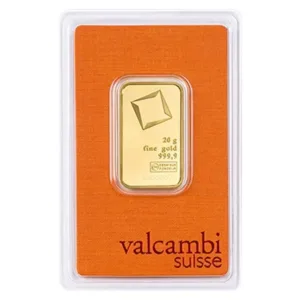 20 g zlatý zliatok Valcambi