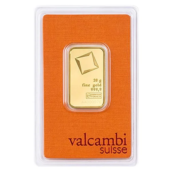 20 g zlatý zliatok Valcambi