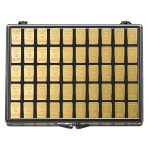 Heimerle + Meule UnityBar Collection – 50 × 1 g zlaté zliatky – druhá strana