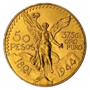 Zlatá minca 50 Pesos Centenario – rôzne ročníky